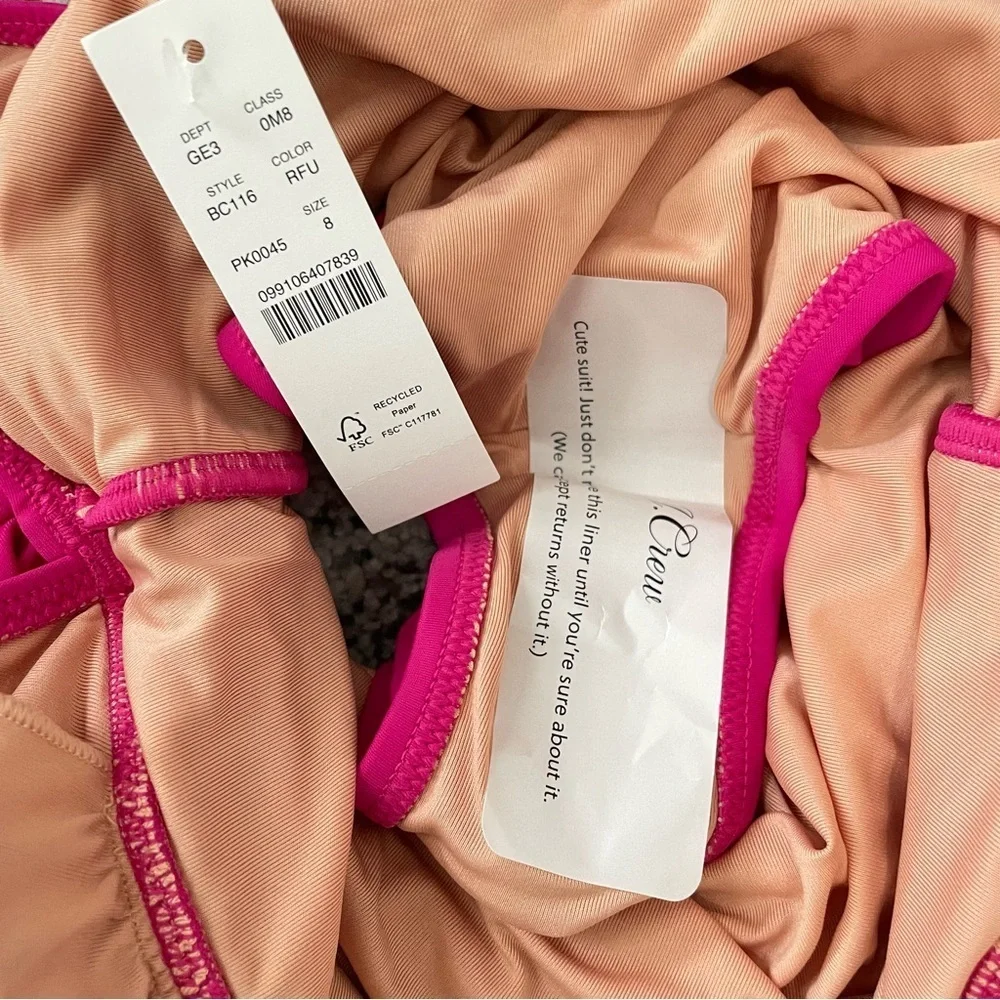 J. Crew Fuchsia One-Piece Swimsuit